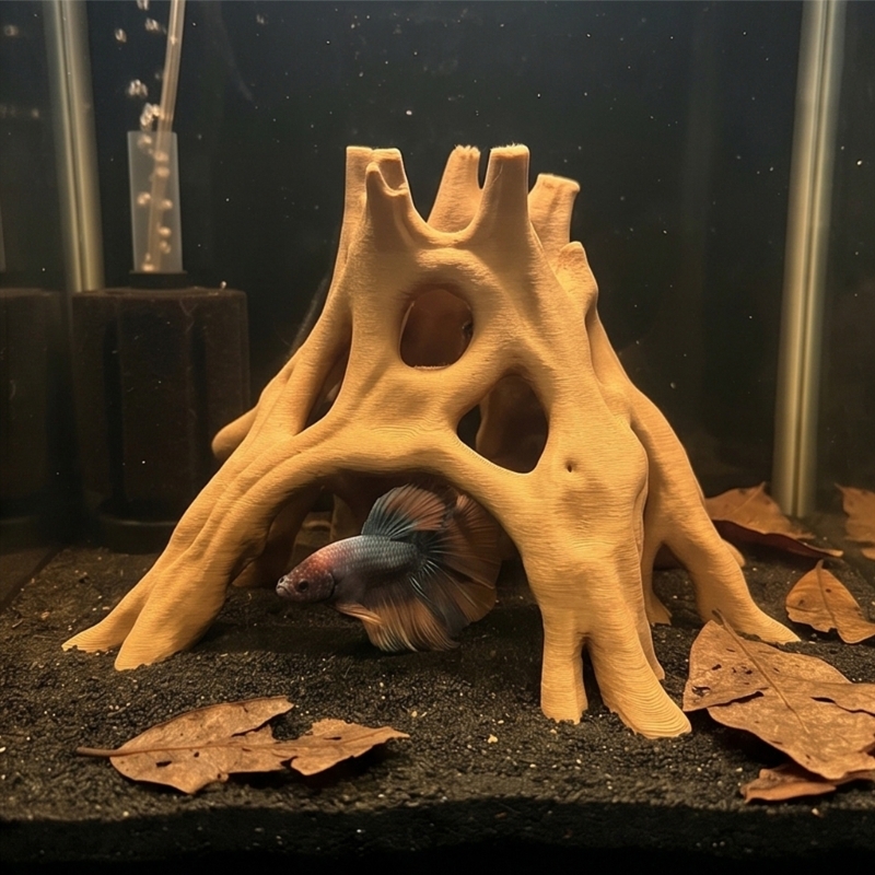Aquarium Plant Root Tabs - Tempat Persembunyian Gua Akar Alami Pohon