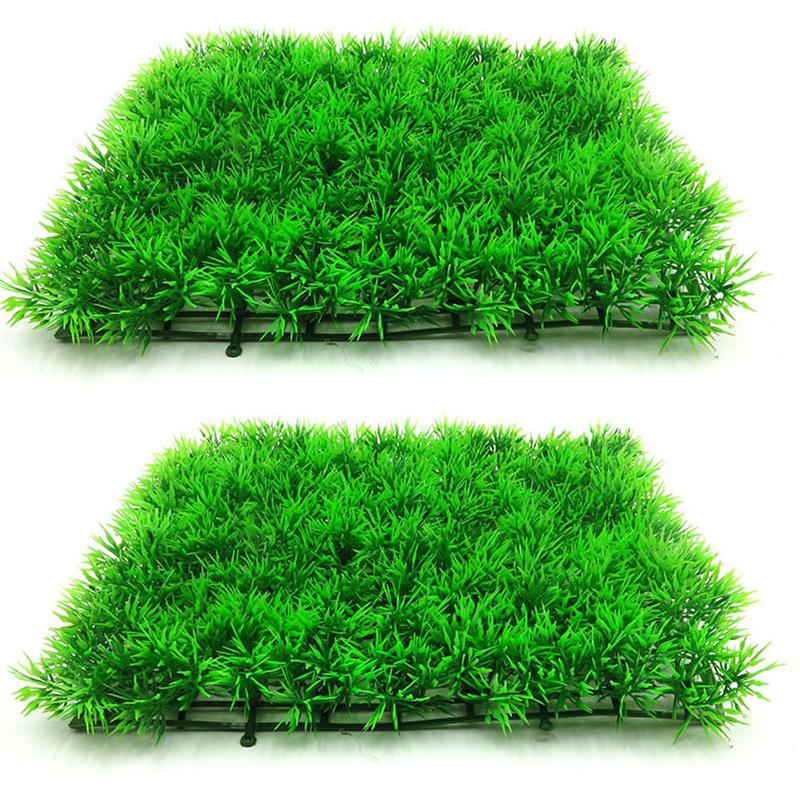 Aquarium Plant Design - Tanaman Rumput Hijau Buatan Rumput Rumput