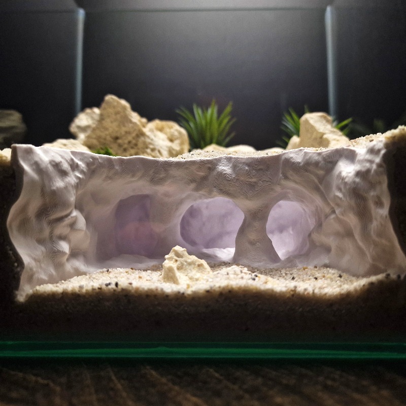 Aquarium Plant Root Tabs - Dekorasi Akuarium Bentuk Gua Bercabang Cetak