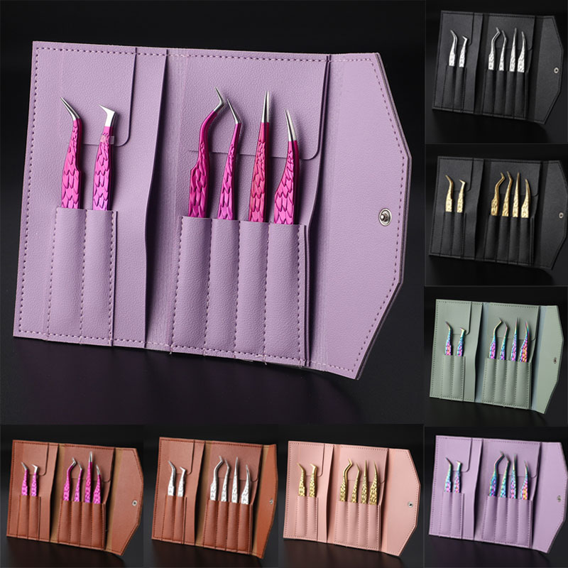 Planted Clip Tweezers - Set peralatan rias bulu mata palsu,