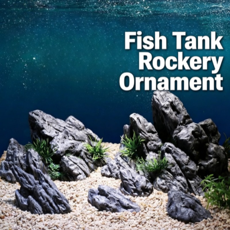 Aquarium Planted Setup - Dekorasi Akuarium Simulasi Batu Taman Batu