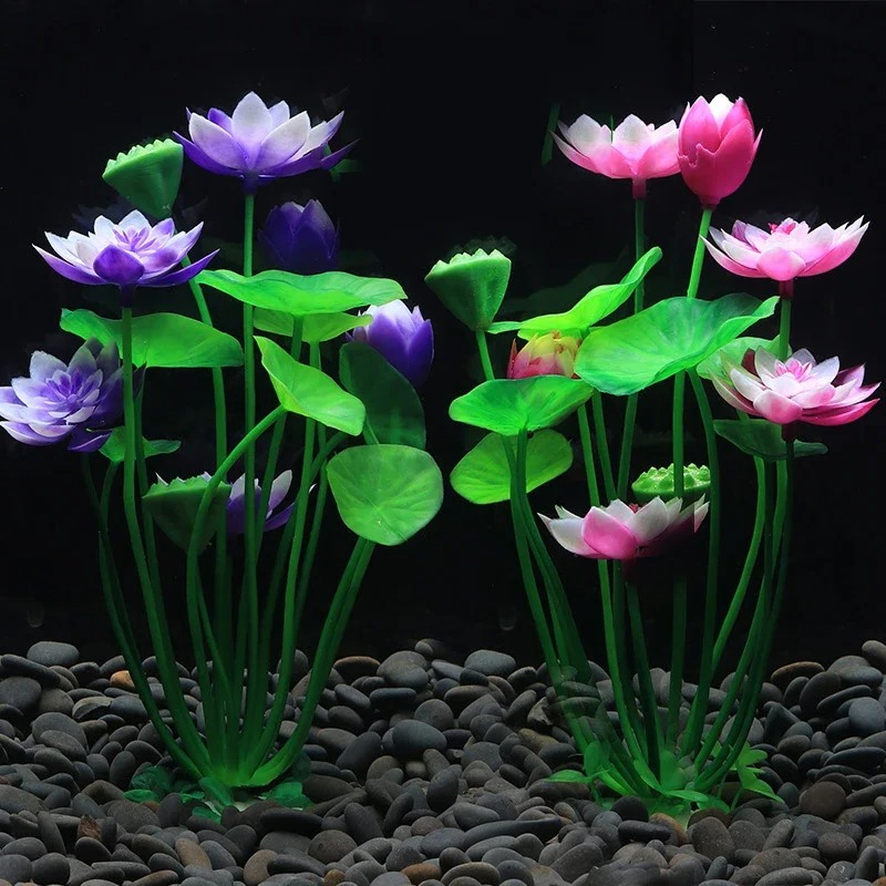 Aquarium Plant Design - Akuarium Tanaman Teratai Buatan Simulasi Dekorasi