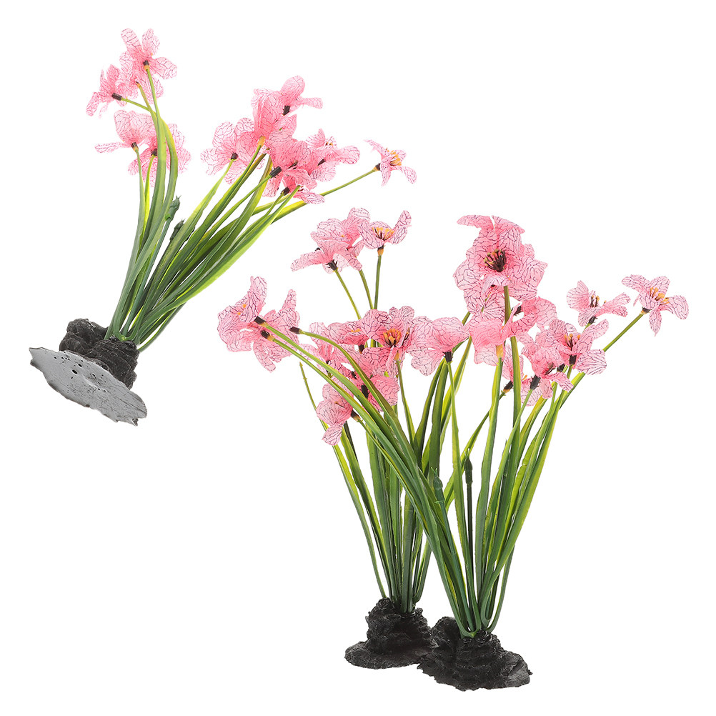 3Pcs Tanaman Imitasi Akuarium, - Aquarium Planted Setup ulasan dan harga