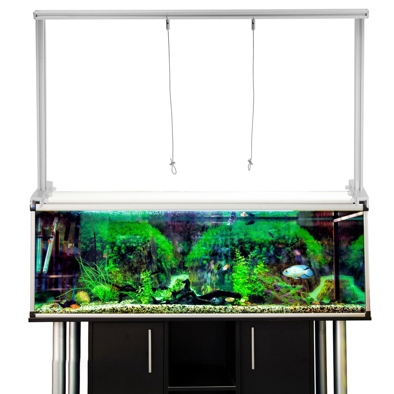 1Set Rak Lampu Tangki Ikan Alu - Planted Aquarium Hanging Light ulasan dan harga