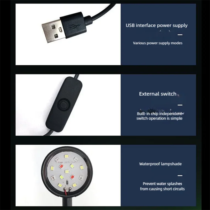 Lampu Klip Akuarium LED USB Tr - Aquarium Plant Iron ulasan dan harga