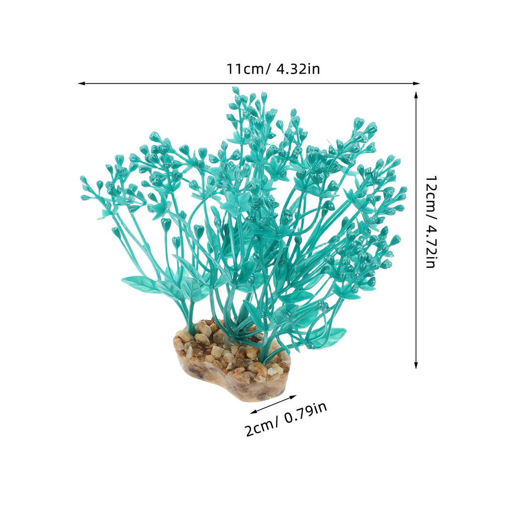 2Pcs Tanaman Akuarium Plastik  - Aquarium Planted Setup ulasan dan harga