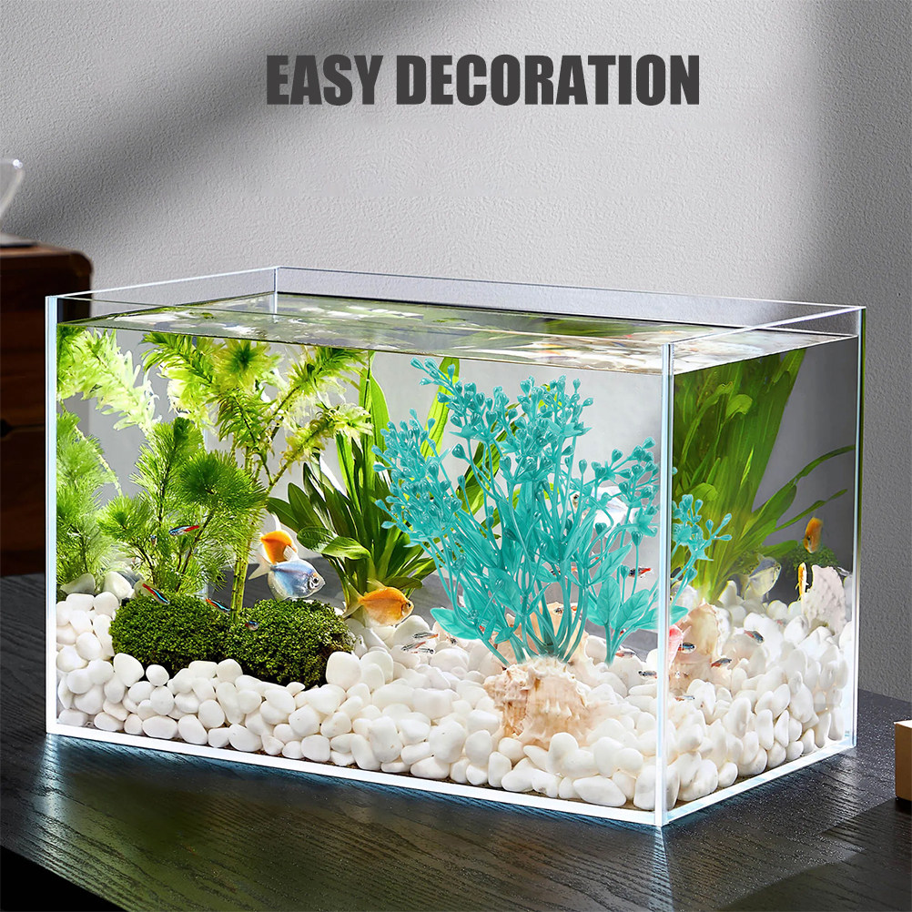 2Pcs Tanaman Akuarium Plastik  - Aquarium Planted Setup ulasan dan harga