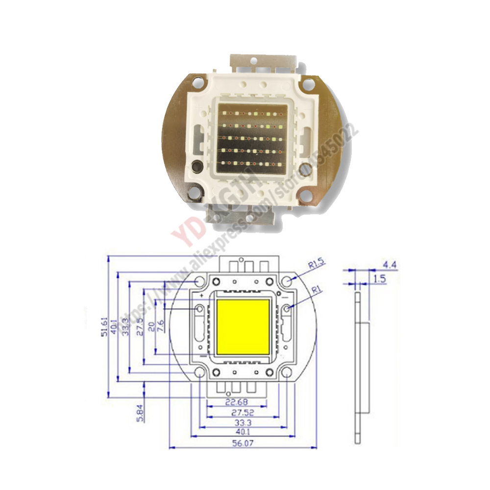 AT3 50W LED Spektrum Penuh Tan - Planted Aquarium Algae ulasan dan harga