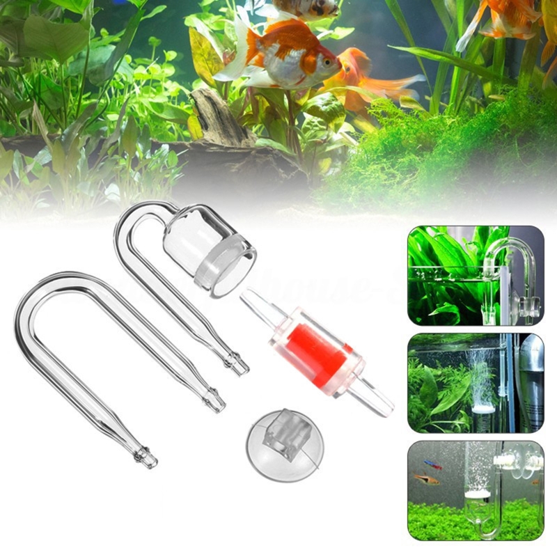4 buah Set CO2 DIY Diffuser, u - Aquarium Planted Tank Substrate ulasan dan harga